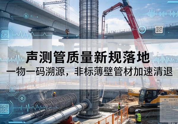 郎溪声测管质量新规落地，一物一码溯源，非标薄壁管材加速清退