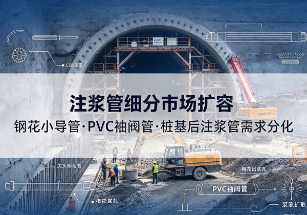 郎溪注浆管细分市场扩容，隧道钢花小导管、PVC 袖阀管、桩基后注浆管需求分化